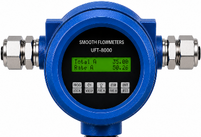 UFT 8000 meter mounted display closeup